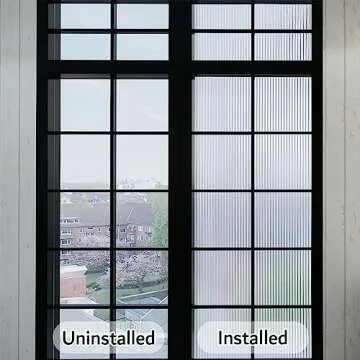 VELIMAX Reeded Glass Window Film for Stylish Privacy Solutions