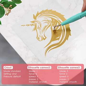 HTVRONT Permanent Vinyl for Cricut Machine-100 Pack 12 "x12 Adhesive Vinyl Sheets Set, 90 Sheets Permanent Vinyl Bundle & 10 Transfer Tape for Vinyl Permanent