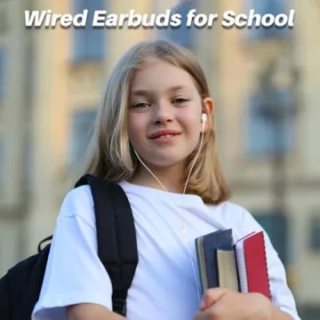 5 Pack Wired Earbuds with Microphone for All Devices