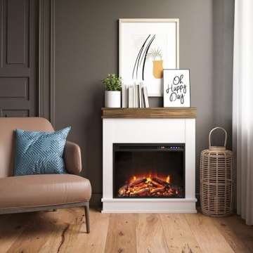 Ameriwood Home Mateo Electric Fireplace with Mantel