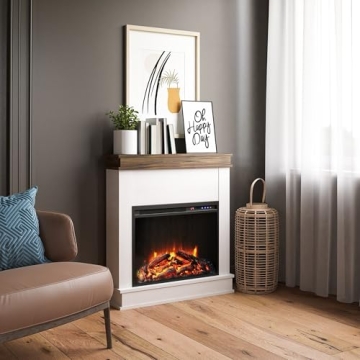 Ameriwood Home Mateo Electric Fireplace with Mantel
