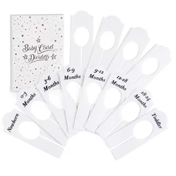 Lemonfilter 12 Pack Baby Wardrobe Dividers - Organize Baby Clothes Easily!