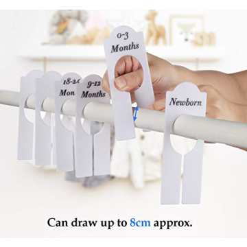 Lemonfilter 12 Pack Baby Wardrobe Dividers for Nursery Organization