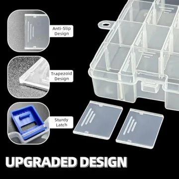 DUOFIRE Adjustable Storage Box for Crafts and Tools