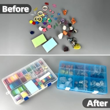 DUOFIRE Adjustable Storage Box for Crafts and Tools