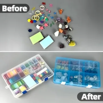 DUOFIRE Adjustable Storage Box for Crafts and Tools