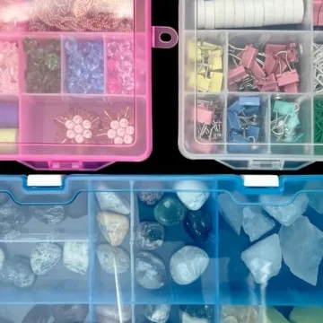 DUOFIRE Adjustable Storage Box for Crafts and Tools