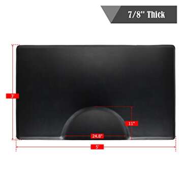 3' x 5' Salon Anti Fatigue Mat for Hair Stylist 7/8'' Thick, Rectangle Comfort Barber Shop Beauty Fl...