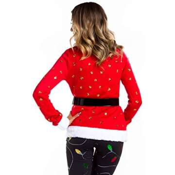 Tipsy Elves Classic Cute Cardigan Ugly Christmas Sweaters for Women with Fun Patterns and Animals - ...