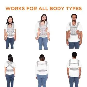 Ergobaby Omni 360 All-Position Baby Carrier for Newborn to Toddler with Lumbar Support & Cool Air Me...