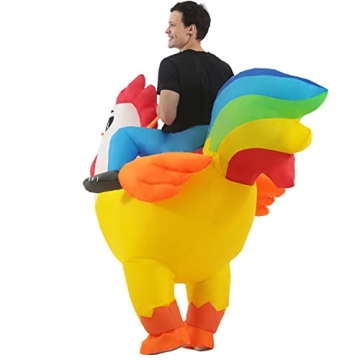 KOOY Inflatable Chicken Costume for Adults - Fun Party Outfit