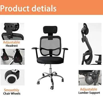Big and High Back Executive Office Chair for Comfort