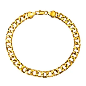 Kelistom Gold Cuban Link Anklet for Stylish Durability