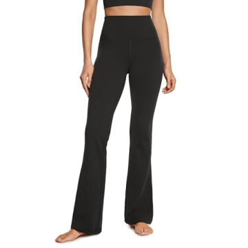 CRZ YOGA Women's Butterluxe High Waist Flare Pants - Comfortable Wide Leg Design with Pocket