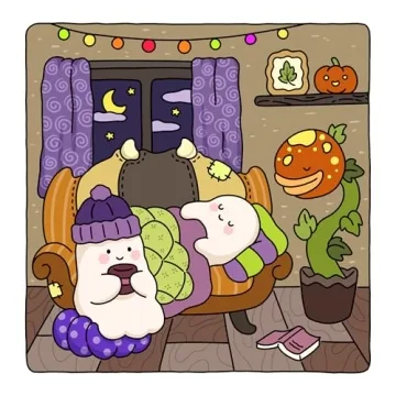 Spooky Fuzzy Cute Creepy Coloring Book for All Ages
