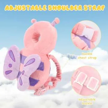 Baby Walker Head Protector Backpack with Adjustable Straps