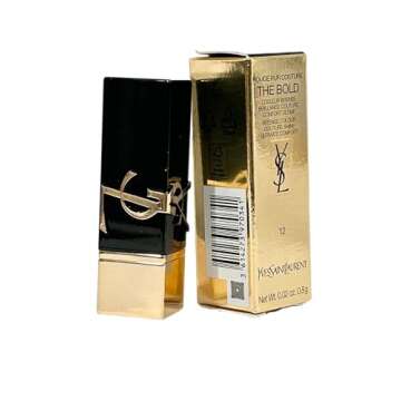 YVES SAINT LAURENT YSL Rouge Pur Couture THE BOLD Lipstick Color # 12 NU INCONGRU (MINI/SMALL/SAMPLE SIZE/TRAVEL SIZE) - 0341, RED