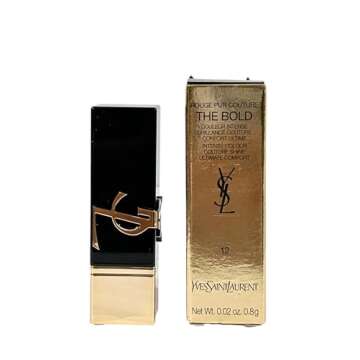 YVES SAINT LAURENT YSL Rouge Pur Couture THE BOLD Lipstick Color # 12 NU INCONGRU (MINI/SMALL/SAMPLE SIZE/TRAVEL SIZE) - 0341, RED