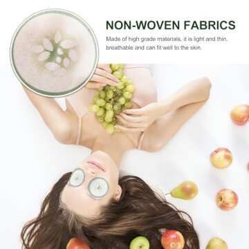 100pcs Spa Cooling Eye Pads Moisturizing Eye Masks Eye Sheet Non Woven Eye Care Patches for Skincare Spa Wrap Moisture Retention