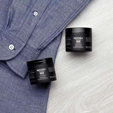 Brickell Men's Hair Styling Firm Hold Pomade for Men, Natural & Organic With Strong Hold & High Shin...