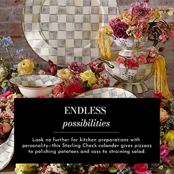 MacKenzie-Childs Decorative Enamel Colander for Kitchen