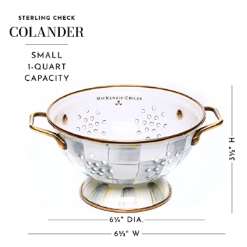 MacKenzie-Childs Decorative Enamel Colander for Kitchen
