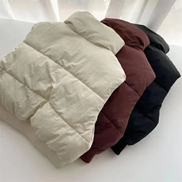 Trendy KEOMUD Women's Winter Crop Vest for Cool Days