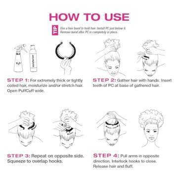 PuffCuff Goodie Pack - Comfortable Styling for Natural Hair