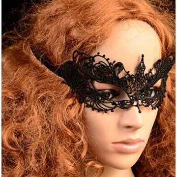 DNHCLL Lace Mask for Parties and Halloween Fun