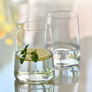 Elegant Krosno Water Glasses Set of 6 for Stylish Drinking