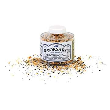 Borsari Everything Bagel Seasoning - Gourmet Bagel Seasoning With Sea Salt and Poppy Seeds - Gluten ...