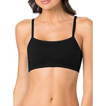 Fruit of The Loom Women's Spaghetti Strap Sports Bra 3 Pack