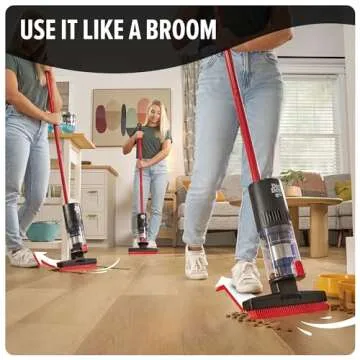 Dirt Devil Broom Vac Cordless Hard Floor Cleaner - Lightweight & Bagless
