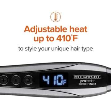 Paul Mitchell Pro Tools Express Ion Clipped 1.25" Detachable Curling Iron, Travel-Friendly, for Polished, Perfect Curls