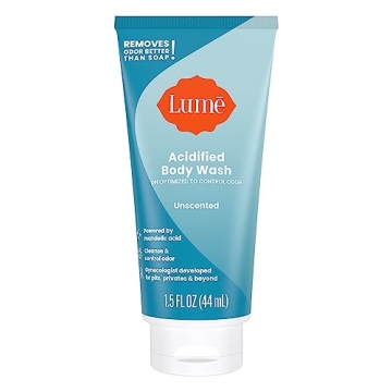 Lume Acidified Body Wash 5 Pack Minis for Odor Control