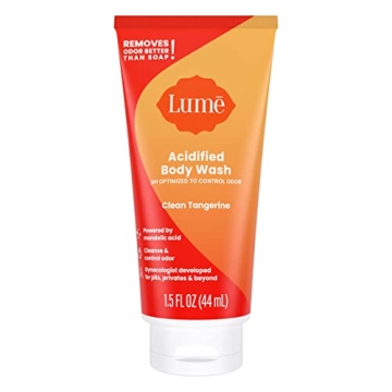 Lume Acidified Body Wash 5 Pack Minis for Odor Control