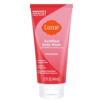 Lume Acidified Body Wash 5 Pack Minis for Odor Control