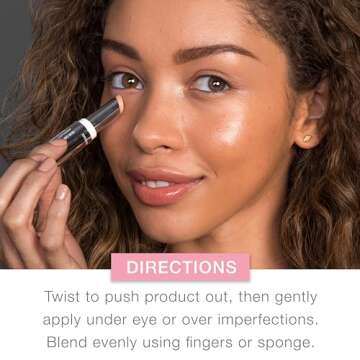 Neutrogena Hydro Boost Hydrating Concealer Stick for Dry Skin, Oil-Free, Lightweight, Non-Greasy and Non-Comedogenic Cover-Up Makeup with Hyaluronic Acid, 20 Light, 0.12 Oz