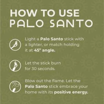 AlmaCura Palo Santo Premium Sticks (8) Smudging Incense Certified Pure Ethically and Sustainably Harvested from Fallen Trees in Peru (NOT Ecuador). Protection, Meditation, Healing, Spiritual Cleansing