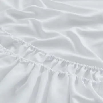 LINENLINE Queen Sheet Set, Soft Bamboo Sheets, 6pcs