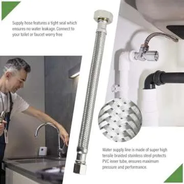 Highcraft Faucet Supply Line - 24 In Braided Connector