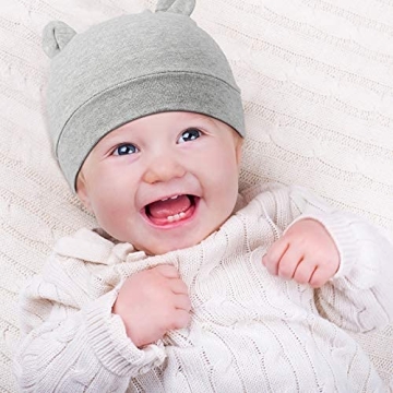 Cute Bear Ears Baby Beanies - Perfect for Newborns 0-3 Months