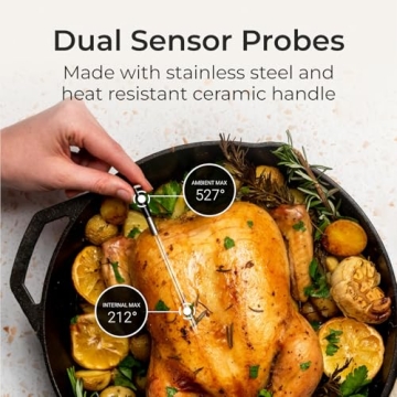 Smart Bluetooth Meat Thermometer with 4 Probes