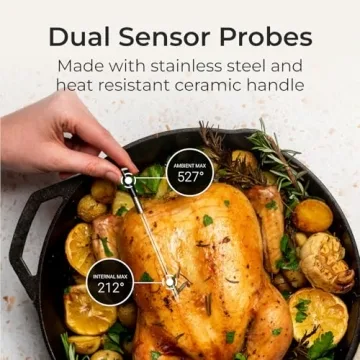 Smart Bluetooth Meat Thermometer with 4 Probes