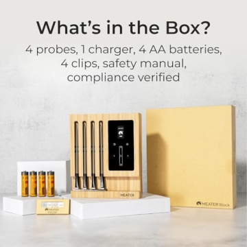 Smart Bluetooth Meat Thermometer with 4 Probes