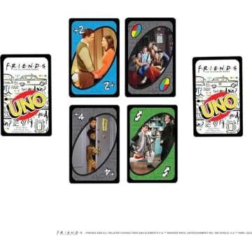 Mattel Games UNO Friends Card Game, Family, Adult and Party Game Night, 2 to 6 Players, Collectibles Inspired by The TV Series