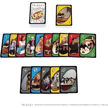Mattel Games UNO Friends Card Game, Family, Adult and Party Game Night, 2 to 6 Players, Collectibles Inspired by The TV Series