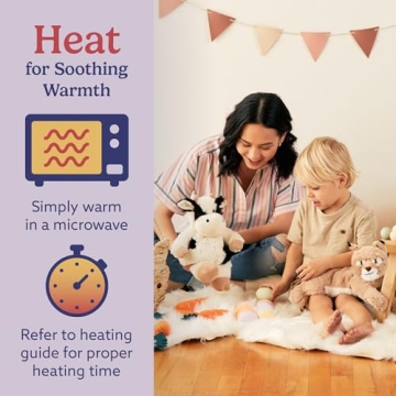 Warmies Microwavable Cow Stuffed Animal for Comfort