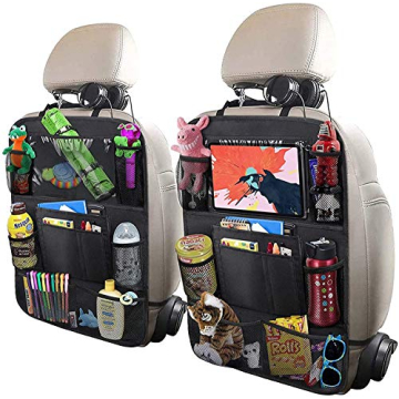 ULEEKA Car Backseat Organizer - 9 Pockets & Tablet Holder for Family Travel