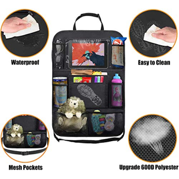 ULEEKA Car Backseat Organizer with Tablet Holder & 9 Pockets